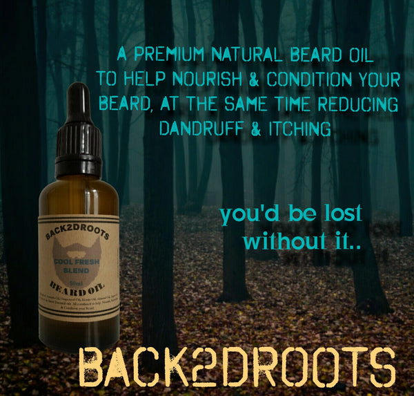 Beard Oil Cool fresh blend - skincare - Back2dRoots