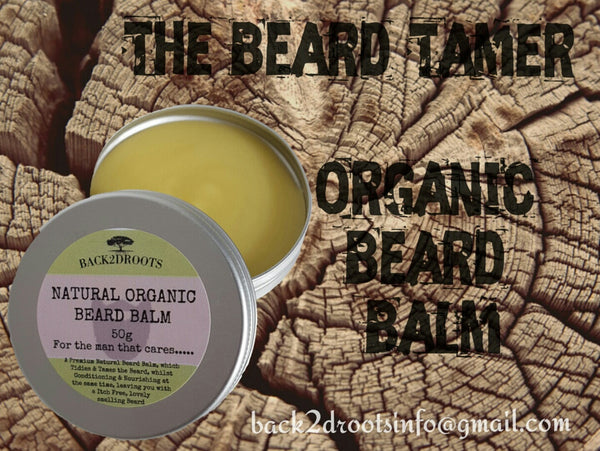 Organic Beard Balm 50g - skincare - Back2dRoots 
