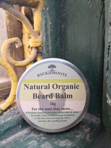 Organic Beard Balm 50g - skincare - Back2dRoots 