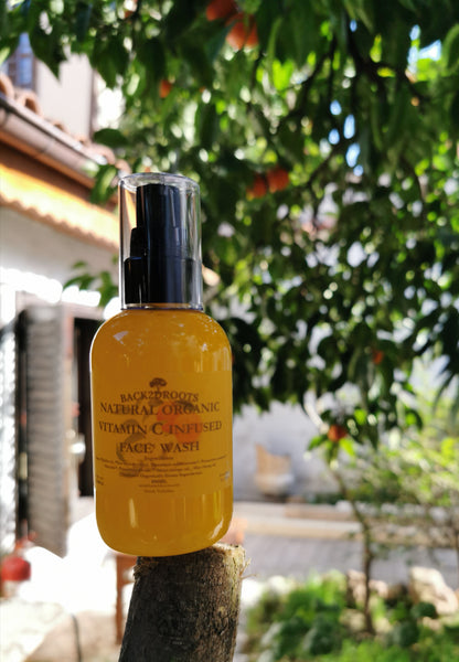 Natural Organic Vitamin C face wash - skincare - Back2dRoots 