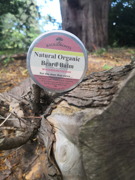 Natural Organic Beard Balm Woodsman Edition - skincare - Back2dRoots 