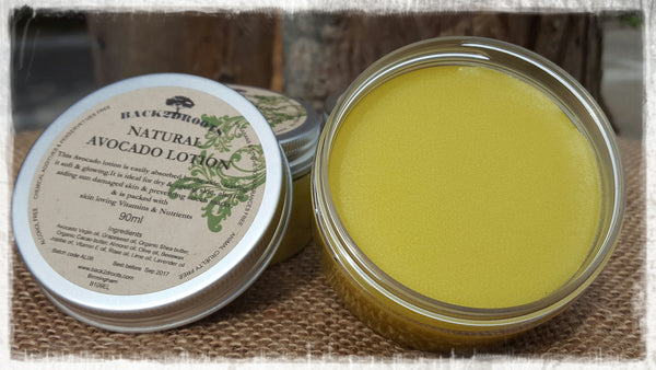 Vegan friendly Natural Organic Avocado Lotion 90ml - skincare - Back2dRoots 